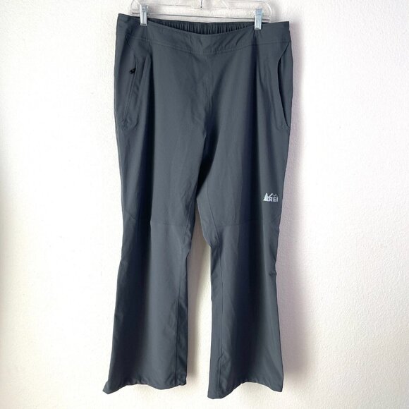 REI Mens L-30L Elements E1 Wind & Water Resistant Shell Pant Outdoors Hiking - Picture 1 of 11